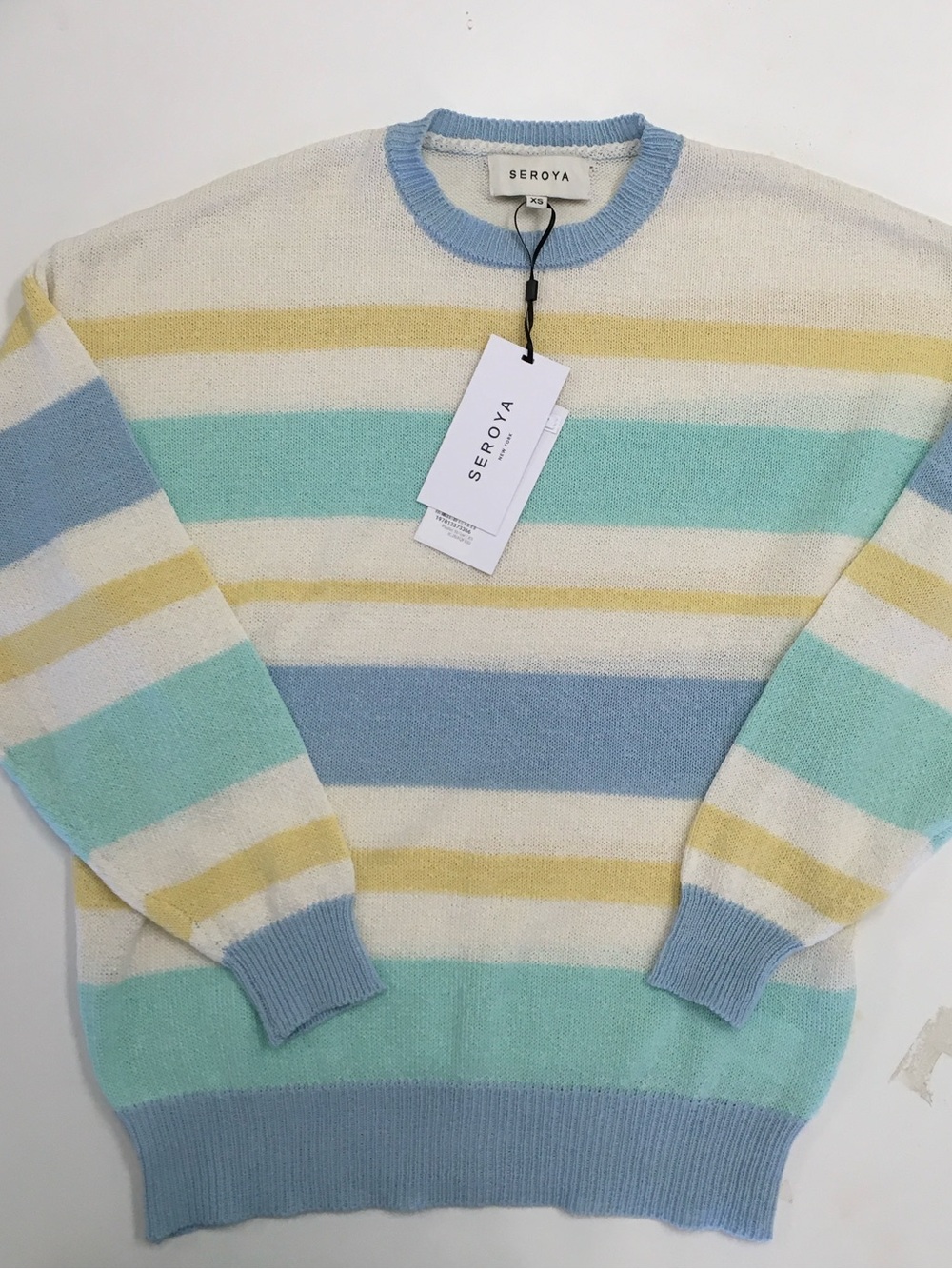 Seroya Cassian Sweater Pastel Stripe XS NWT - Picture 5 of 7